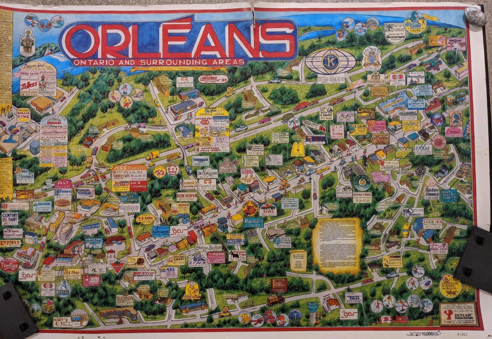 Historic map of Orléans, Ottawa